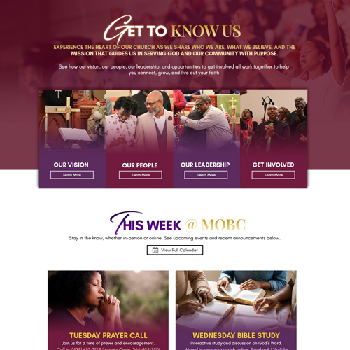Website layout 2