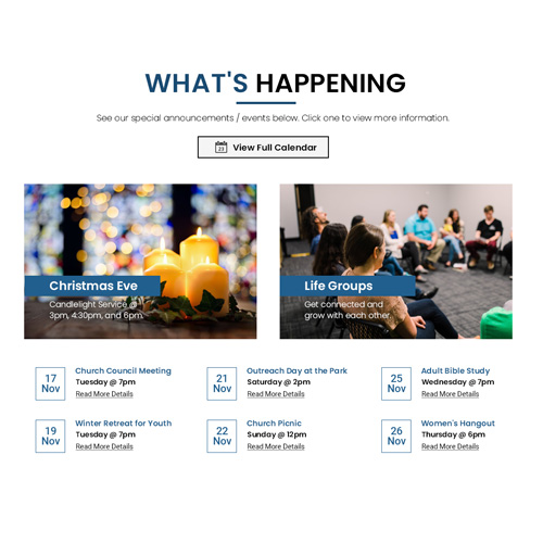 Website layout 3