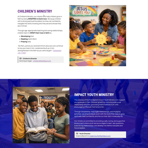 Website layout 8