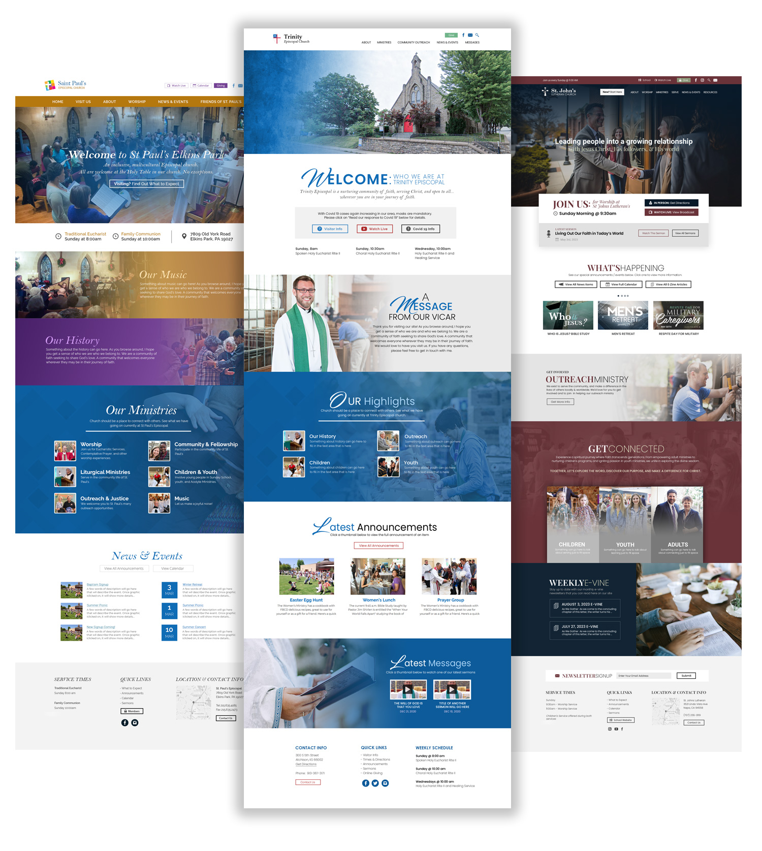 3samples white episcopal churches